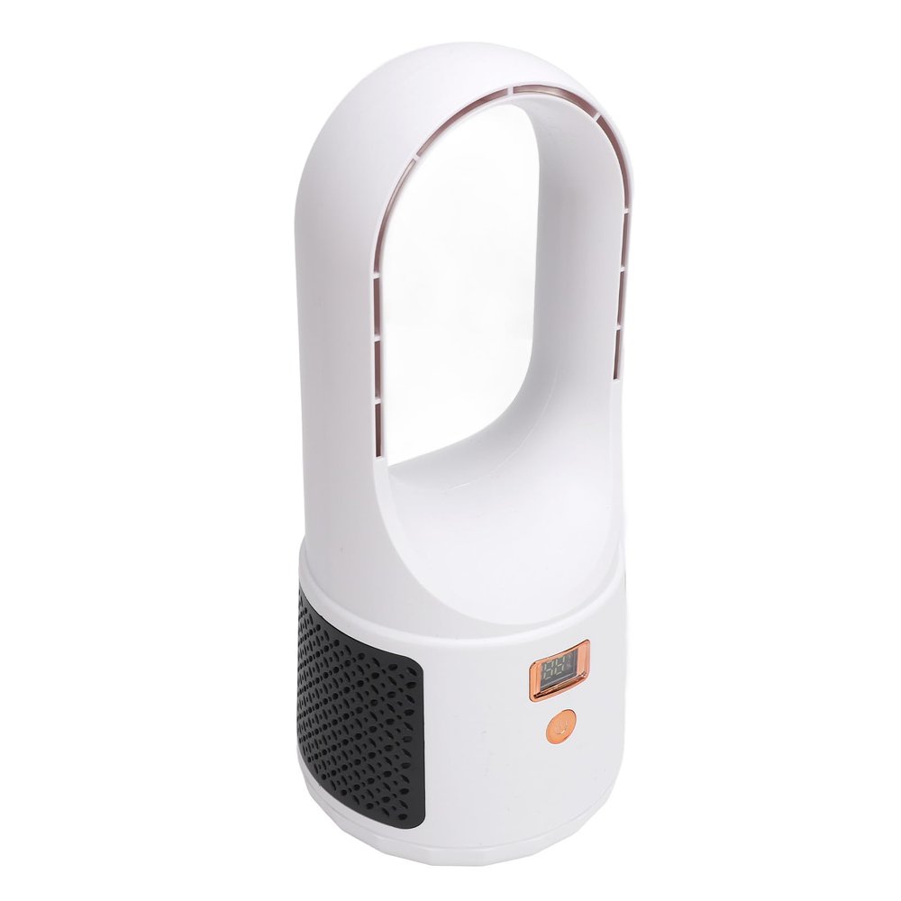 CHICIRIS Bladeless USB Desk Fan Quiet Portable 6 Speeds Wind Cooling Fan for Home Office Bedroom (White)