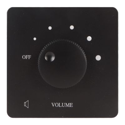 CHICIRIS 50W Volume Control 5 Gears Tuning Knob Controller Lossless Sound Quality for Home Speakers Convenient and Quick 2 Screws Included for Easy Wiring (Black)