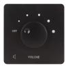 CHICIRIS 50W Volume Control 5 Gears Tuning Knob Controller Lossless Sound Quality for Home Speakers Convenient and Quick 2 Screws Included for Easy Wiring (Black) view 1