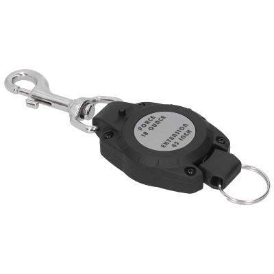 YONGZURA Retractable Diving Keychain | 147g Lightweight Tether with Stainless Steel Hook | Locking Switch for Scuba Gear/Cameras/Flashlights | Saltwater - Tolerant Polycarbonate