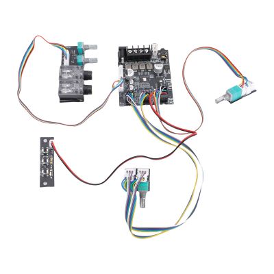 Eujgoov Channel Audio Amplifier Board Amp Module, with Treble and Bass Control Home Theater DIY Speakers