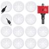 14 Pack TV Wire Hider for Wall, 1.97 Inch (50mm Hole) Cord Hider in Wall Cable Management Kit, Includes 14 Pass Throughs and 1 Hole Saw Drill Attachment Easy to Install view 1