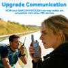 FRS Walkie Talkies Long Range for Adults,Rechargeable FWCN30A Radios with NOAA Family 2 Way Radio with Earpiece 1250mAh Flashlight USB for Camping Hiking Cruise,4Pack view 2
