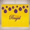 BELECO 12x8ft Fabric Happy Pongal Backdrop India Harvesting Festival Celebration with Pongal Pot Style Paper Torans Background Indian Theme Party Decoration Banner Photo Booth Shoot Props view 4
