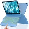 aMZCaSE Keyboard Case for iPad (A16) 11th 10th Generation, Touchpad & 360 Rotatable for iPad A16 Keyboard Case, Backlit Latop Case for 10.9 in 10th Gen 2022 with Smart Wake/Up, Pen Holder,Ocean Blue view 1