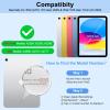 aMZCaSE Keyboard Case for iPad (A16) 11th 10th Generation, Touchpad & 360 Rotatable for iPad A16 Keyboard Case, Backlit Latop Case for 10.9 in 10th Gen 2022 with Smart Wake/Up, Pen Holder,Ocean Blue view 2