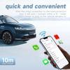 ZJFSFH Wireless CarPlay Adapter for Mitsubishi Pajero 2016 2017 2018 2019 2020 2021 2022 2023, Plug & Play Fast Auto-Connect, Upgrade from Wired CarPlay to Wireless 2-in-1 Converter,Carbon Fiber view 3