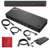 40B00300US Thinkpad Docking Station USB C - Supports 4K Display, Lenovo Thunderbolt 4 Dock with 300W, HDMI, DP & Thunderbolt Cables view 1