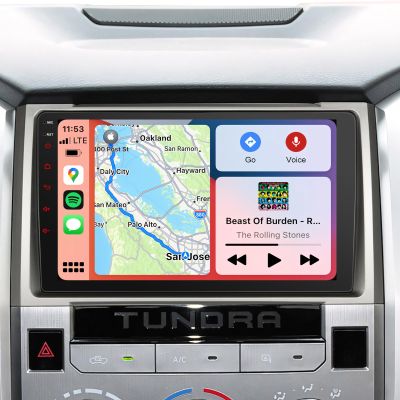 8 Core Radio Stereo for Toyota Tundra 2014-2021only fit JBL with Wireless CarPlay & Android Auto, 4+64G 9 Inch QLED Toyota Tundra Head Unit,Steering Wheel Control, GPS Navagation,AM/FM Radio