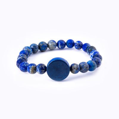 CNICK Tesla Key Bracelet Accessories: Effortlessly Lock, Unlock, and Start Your Tesla Model 3/Y/X/S with Style, The First Tesla Bracelet Accessory for Men and Women. (22cm / 8.7" Lapis)