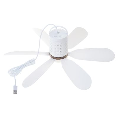 BELOWSYALER Camping Fan for Outdoor Camping and Outages,USB Small Ceiling Fan Quiet Operation 5V 5W for Picnics, Travel,Tent Fan 6Leaves 15.7inch