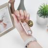 135dB Rechargeable Personal Safety Alarm Strobe Light Flashlight Keychain Siren for Women, College School Students Emergency SOS Alerts Loud Sound Torchlight Hiking Alarm Bear Deterrent. Rose Gold view 3