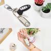 135dB Rechargeable Personal Safety Alarm Strobe Light Flashlight Keychain Siren for Women, Girls, College, School Students Emergency SOS Alerts Loud Sound Hiking Alarm Torchlight Bear Deterrent. Gold view 3