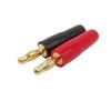 12Pcs Gold-Plated 4mm Banana Connectors Audio Speaker Cable Wire Pin Banana Plugs Screw Lock Terminal Connector Red Black view 3