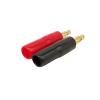 12Pcs Gold-Plated 4mm Banana Connectors Audio Speaker Cable Wire Pin Banana Plugs Screw Lock Terminal Connector Red Black view 4