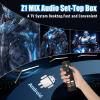KINMRIS Z1 Mix Bluetooth Speaker TV Box 4K, Android 15.0 Smart Speaker with Lights, H313 Quad-core, 2.4GHz + 5GHz WiFi, TV Speakers Wireless for Home/Party/Outdoor view 2