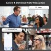 iTour A1 Smart AR Glasses, Two Way Real-Time Translator 110 Languages with iTourAR App, Offline Translation, Speech Recognition, Teleprompter, AI Assistant, AI Glasses for Travel, Meeting & Learning view 4
