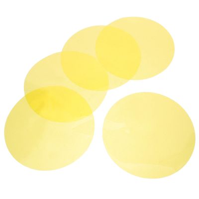 CLISPEED 5pcs Light Diffuser Film, Self-adhesive Yellow Tint Gel Sheets for Lamps, Color Changing Filters for Home Lighting, Bedroom And Living Room Ambient Decor