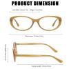 LVIOE Blue Light Glasses for Woman, Narrow Cateye Computer Glasses Non Prescription Fashion 2025 view 3