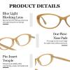 LVIOE Blue Light Glasses for Woman, Narrow Cateye Computer Glasses Non Prescription Fashion 2025 view 4