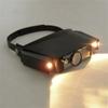 Head-Mounted Magnifying Glass Third-Hand Lighting with Light Dual-Lens Headphone Type view 2