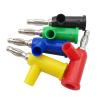 10Pcs 4mm Banana Binding Post Terminal Adaptor T-Shape Stackable 4mm Banana Solderless Connector Electrical Test(Blue) view 3