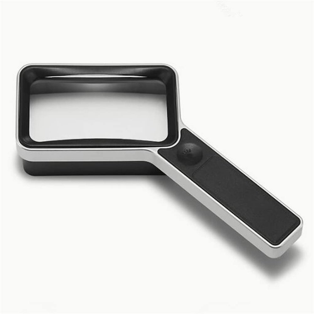 Magnifying Glass with Square Led Light 30 Times Rechargeable Reading Repair