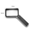 Magnifying Glass with Square Led Light 30 Times Rechargeable Reading Repair view 2