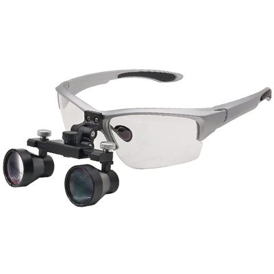 Binocular Loupe 2.5X Dental with Light Goggles Long Working Distance Glasses Protection