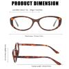 LVIOE Blue Light Glasses for Woman, Narrow Cateye Computer Glasses Non Prescription Fashion 2025 view 3