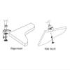 GVMUKNYE Single LCD Monitor Desk Mount Bracket Swivel Upwards- view 3