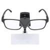Multipurpose Lighted Glasses Magnifier with Clip and with Handheld Lighting view 1