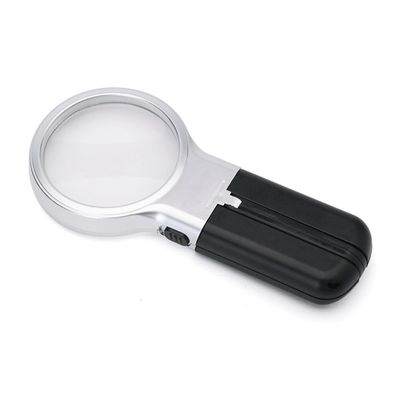 LED Magnifier Optical Lens Foldable Magnifying Scale Loupe