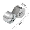 Metal Jewelry Magnifying Glass Tool Eye Foldable Triple view 2