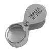 Metal Jewelry Magnifying Glass Tool Eye Foldable Triple view 4