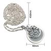 Pendant Necklace Magnifying Glass with Floral Pattern Sweater Chain Portable Good for Reading view 2