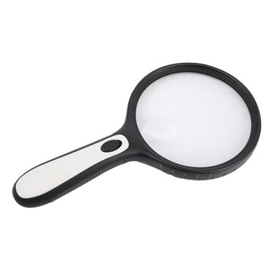 Handheld Lighting Magnifying Glass Microscope Antique Appreciation Repair Tool with