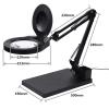 Illuminated Magnifier LED Magnifying Glass for Soldering Iron Repair/Table Lamp/Skincare Beauty view 2