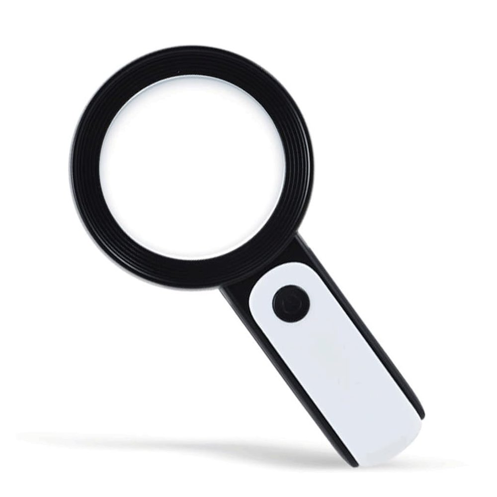Handheld Magnifying Loupe with LED Magnifier Coins Stamps Seniors