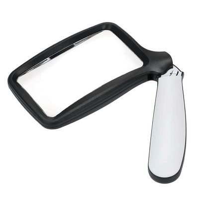 Lens Magnifier Hand-held Folding Rectangular Magnifying Glass