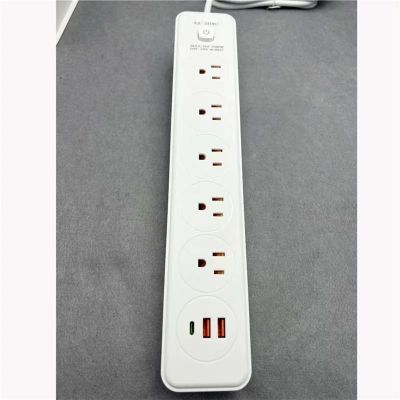 American Standard Multi-Functional Smart Power Strip with USB + Type-C Fast Charging, Taiwan Power Strip Expansion Port(3m)