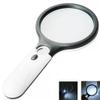 Handheld 45x Illuminated Magnifying Glass Microscope Reading Aid Tool for Elderly Jewelry Repair with Light view 2