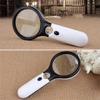 Handheld 45x Illuminated Magnifying Glass Microscope Reading Aid Tool for Elderly Jewelry Repair with Light view 4