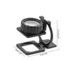 Metal Foldable Magnifier 20X Linen Tester Loupe Cloth Thread Counter Magnifying Glass Lens view 2
