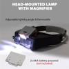 Luminous Magnifying Glass Glasses with Light Portable for Repair Tool view 3