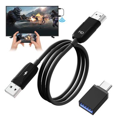 Wireless HDMI Mirroing Adapter/Cable/dongle,Streaming Stick,Wireless Display Adapter Extender Streaming Video/Audio to TV/Projector/Monitor,Suitable for iPhone/iPad/MacBook/Smartphone/Notebook