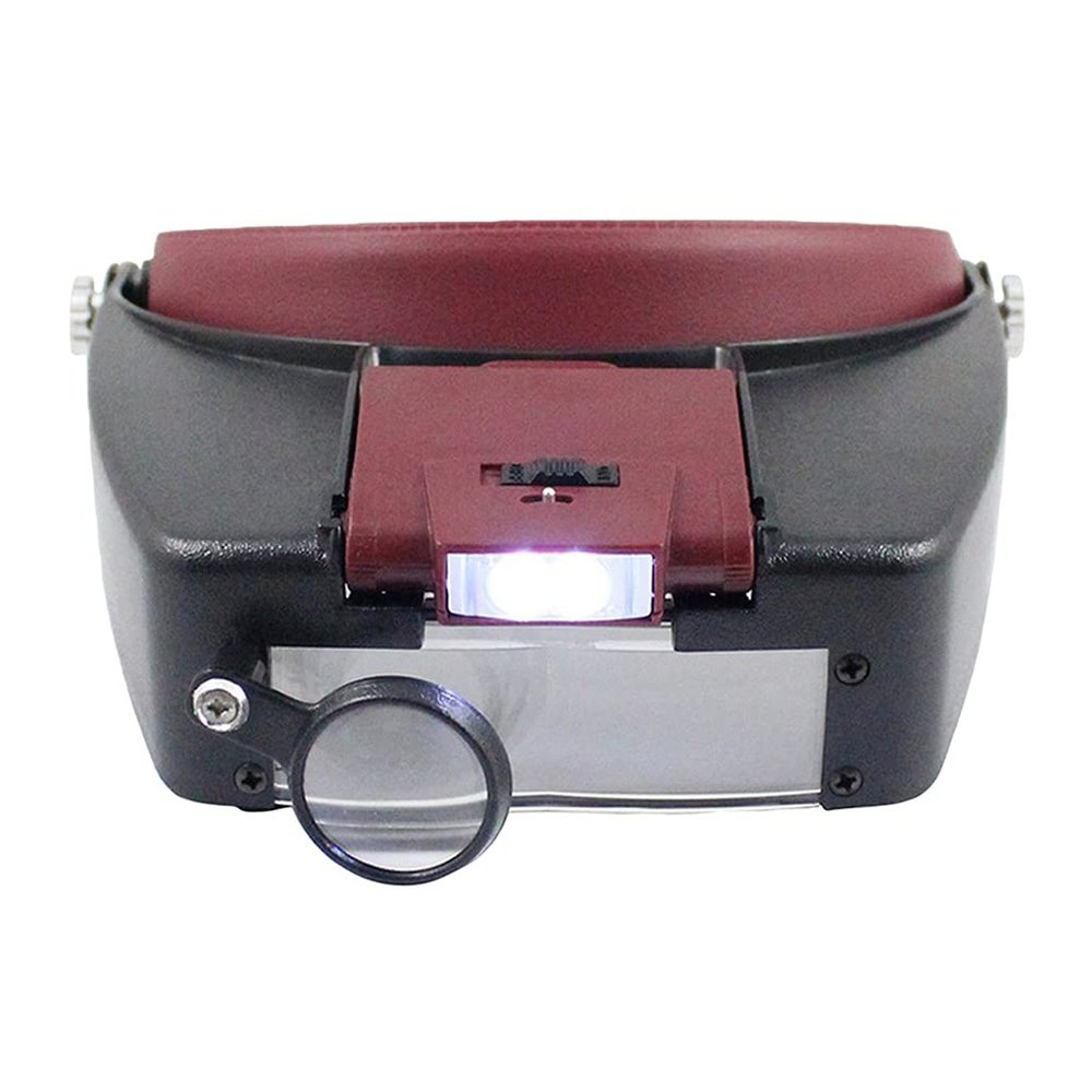Watch Maintenance Magnifying Glasses LED Head-Mounted for Reading Glass Loupes Repair Tool