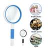 Magnifying Glass Handheld Magnifier 50/65/75/100mm Lens Diameter for Reading view 3