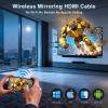 Anytrox Wireless HDMI Display Adapter for iPhone, Wireless Mirroring Cable for iPhone,iPad,MacBook,Android,Windows to TV/Monitor/Projector,Streaming Video/Audio/Files,Supported Airplay & Miracast view 2