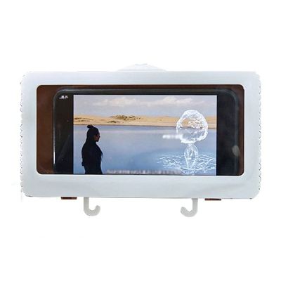 Tablet or Phone Holder Waterproof Case Box Wall Mounted All Covered Mobile Shelves Self-Adhesive Shower Accessories
